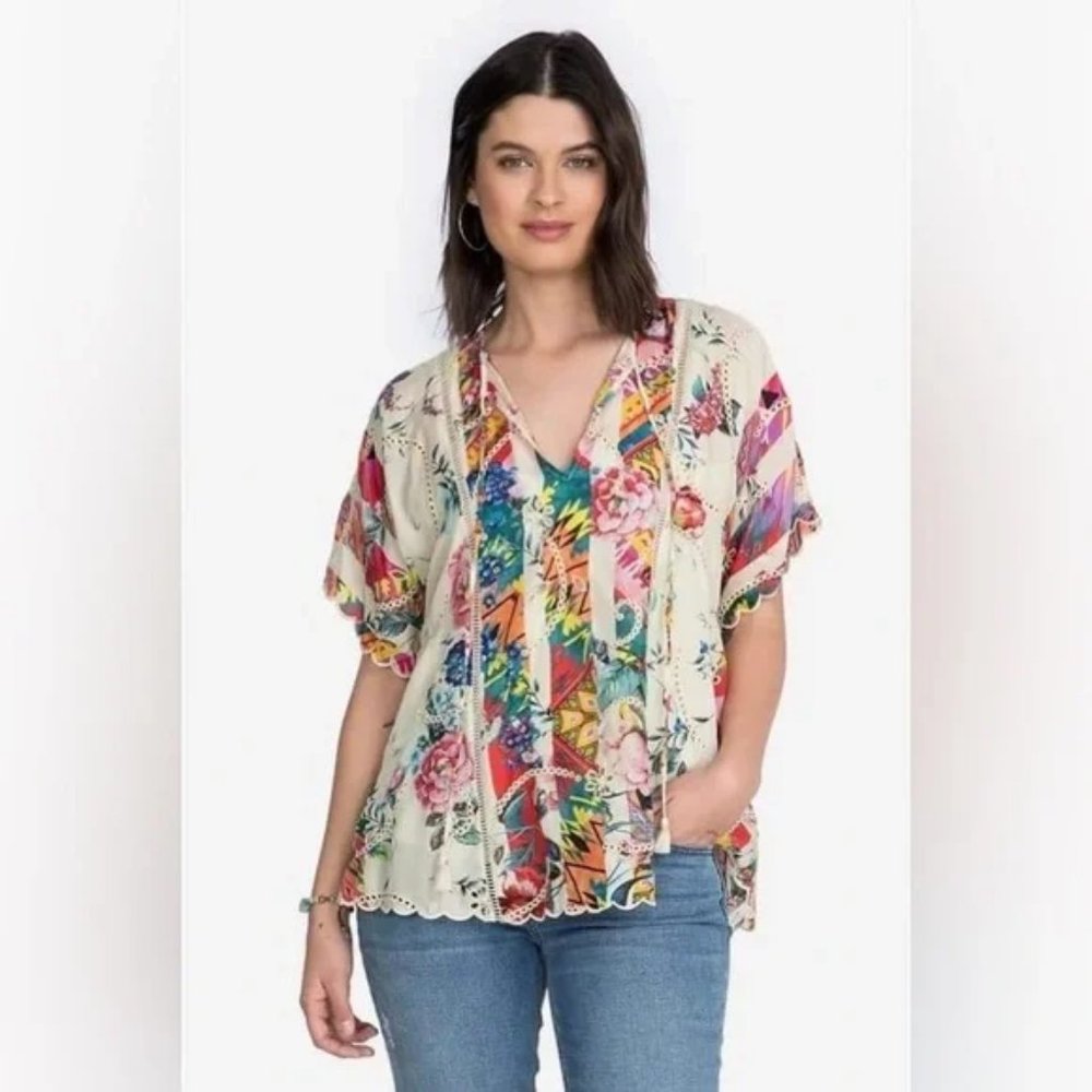 Johnny Was Multicolor Virgil top